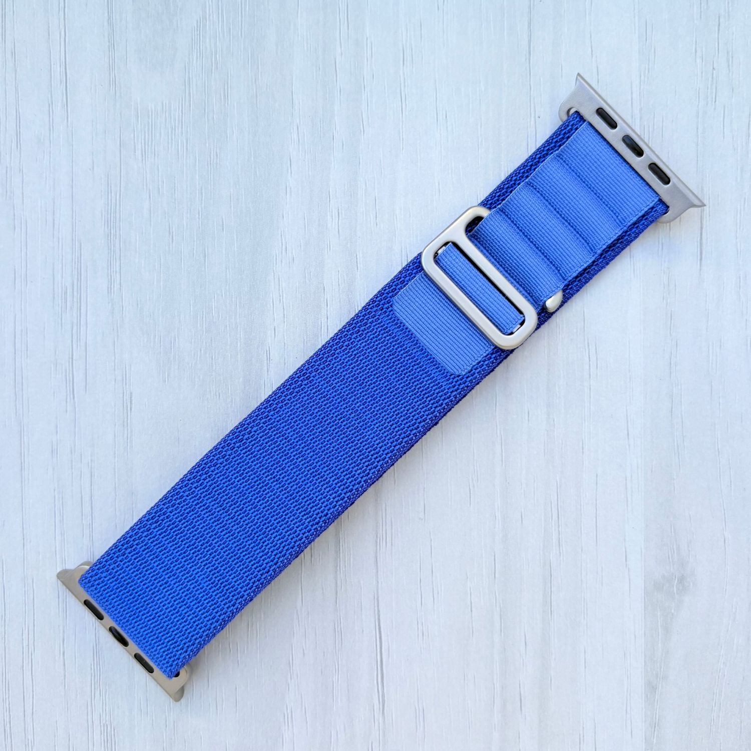 Royal Blue Alpine Loop band with silver connectors