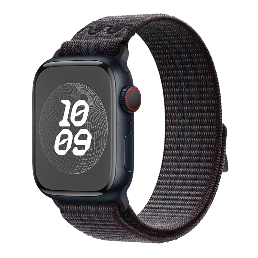 Black Blue nylon loop strap, ultra-comfortable and all-day ready.