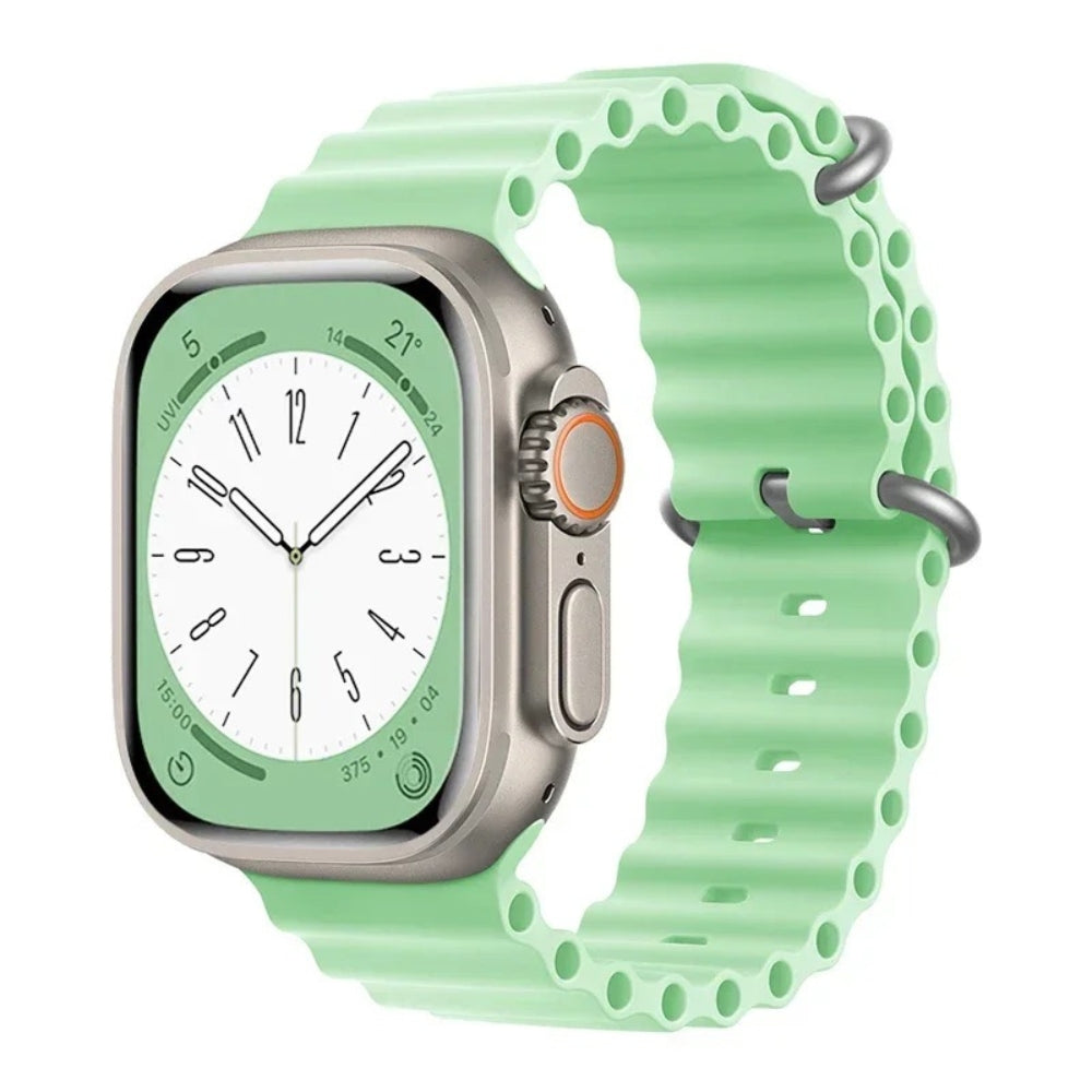 Pistachio Ocean Band for Apple Watch Ultra featuring lightweight comfort and sturdy build.