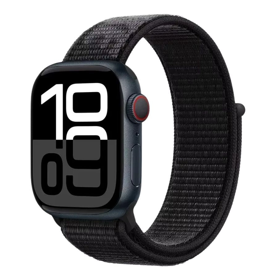 Classic Black Sport Loop for Apple Watch – sleek, minimalist, and perfect for any outfit.