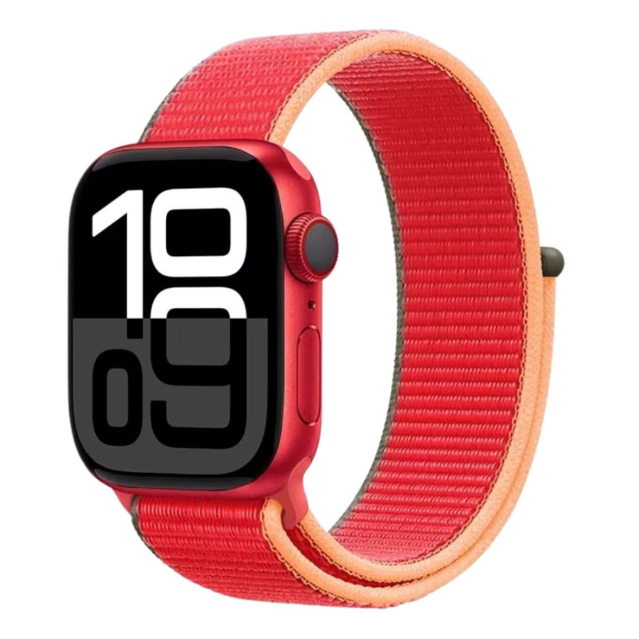 Apple Watch Sport Loop Band in Red – nylon loop for fitness and style