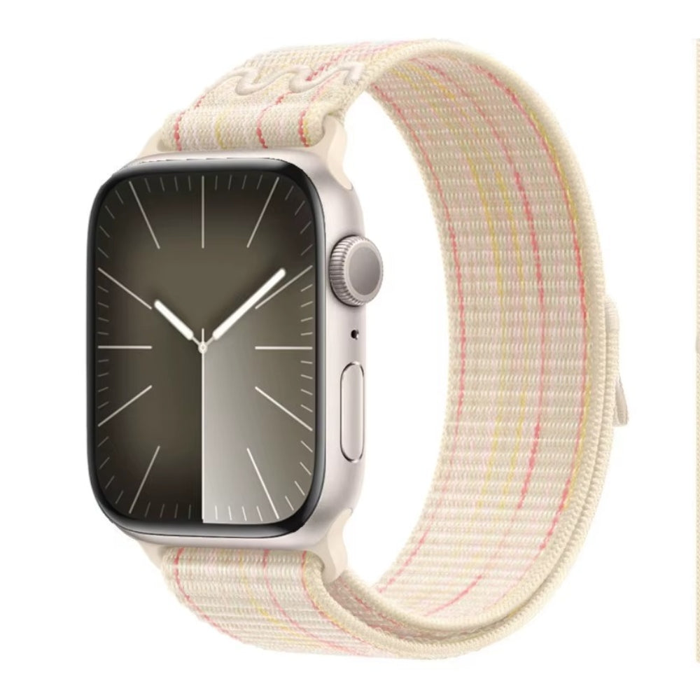Starlight Pink sport loop, stylish, breathable, and stretchy fit.