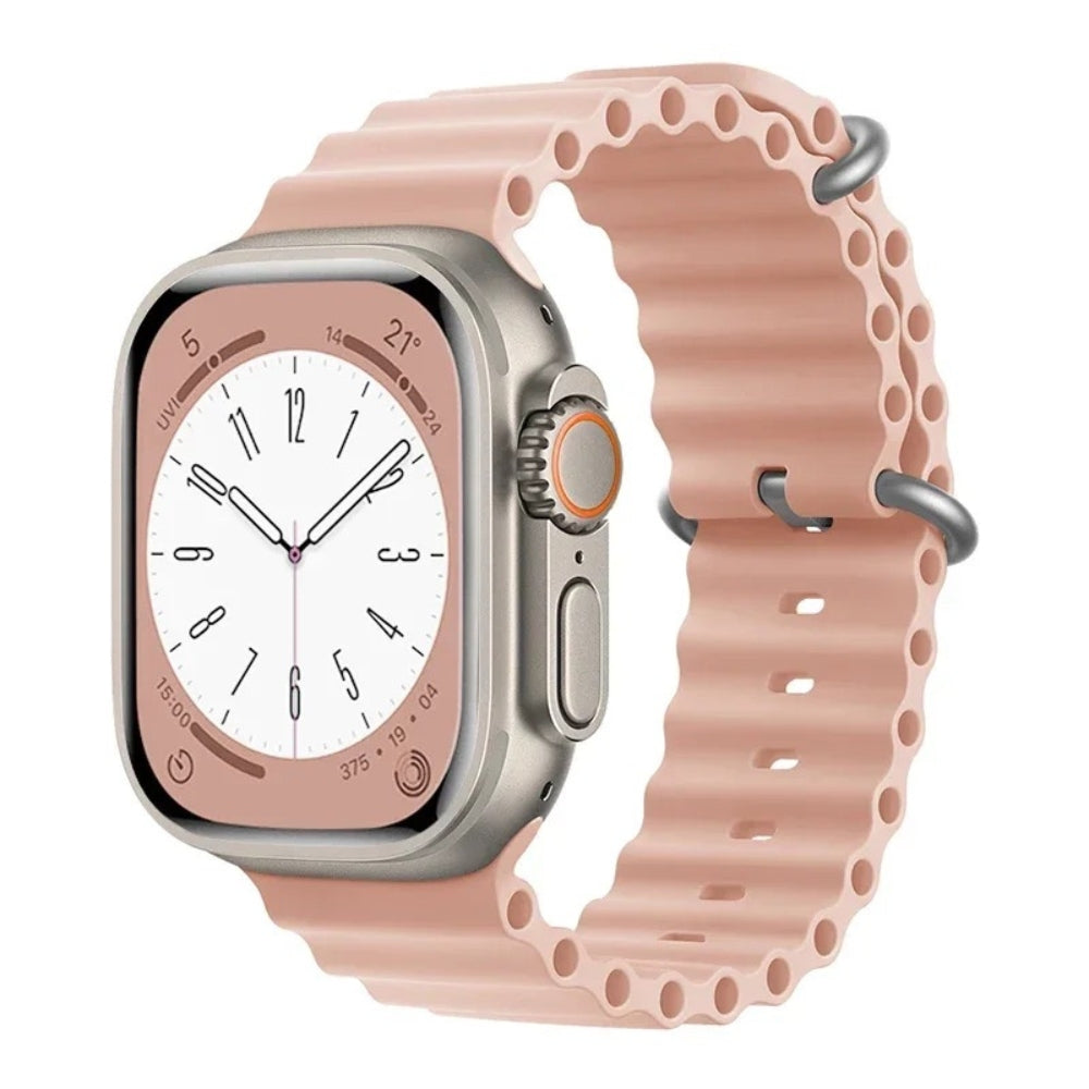 Pink Sand Ocean Band for Apple Watch Ultra with stylish look and rugged performance.