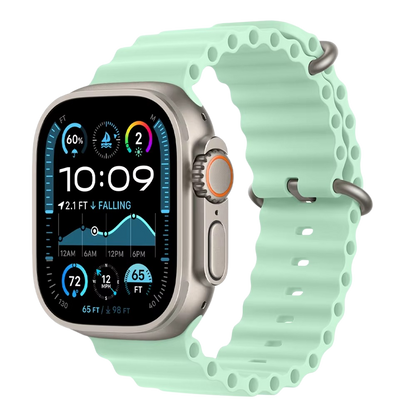 Pistachio Ocean Band for Apple Watch Ultra featuring lightweight comfort and sturdy build.